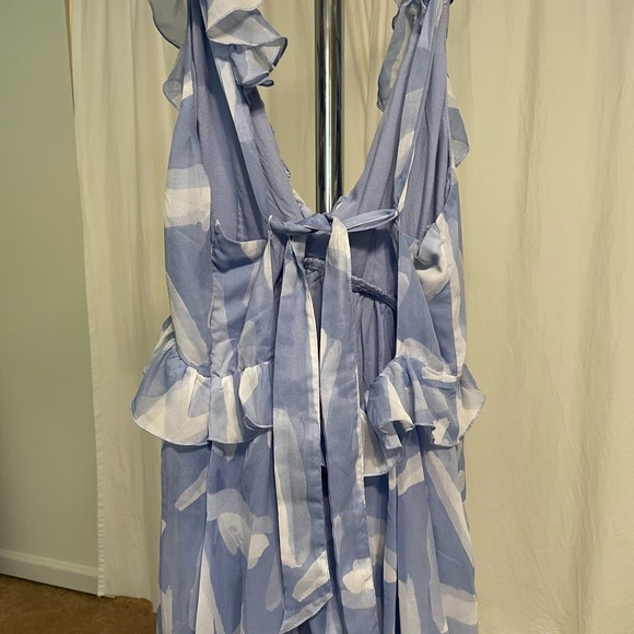 Abercrombie & Fitch Blue and White Maxi Dress - Picture 6 of 6